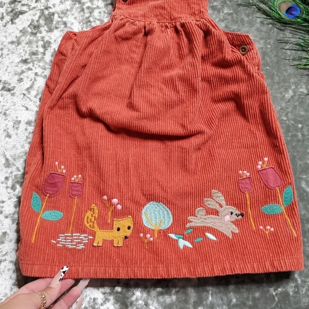 Marks &‎ Spencer Corduroy Rust Dress